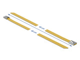 Delock Edelstahlkabelbinder L 400 x B 7,9 mm gelb 10 Stück