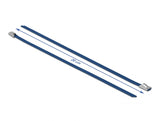 Delock Edelstahlkabelbinder L 200 x B 4,6 mm blau 10 Stück