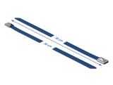 Delock Edelstahlkabelbinder L 300 x B 7,9 mm blau 10 Stück