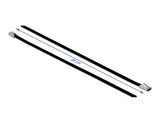 Delock Edelstahlkabelbinder L 200 x B 4,6 mm schwarz 10 Stück