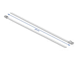 Delock Edelstahlkabelbinder L 200 x B 4,6 mm weiß 10 Stück