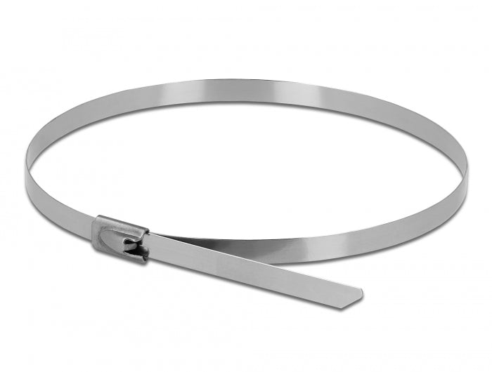 Delock Edelstahlkabelbinder L 350 x B 4,6 mm 20 Stück