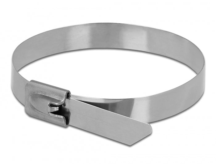 Delock Edelstahlkabelbinder L 150 x B 7,9 mm 10 Stück