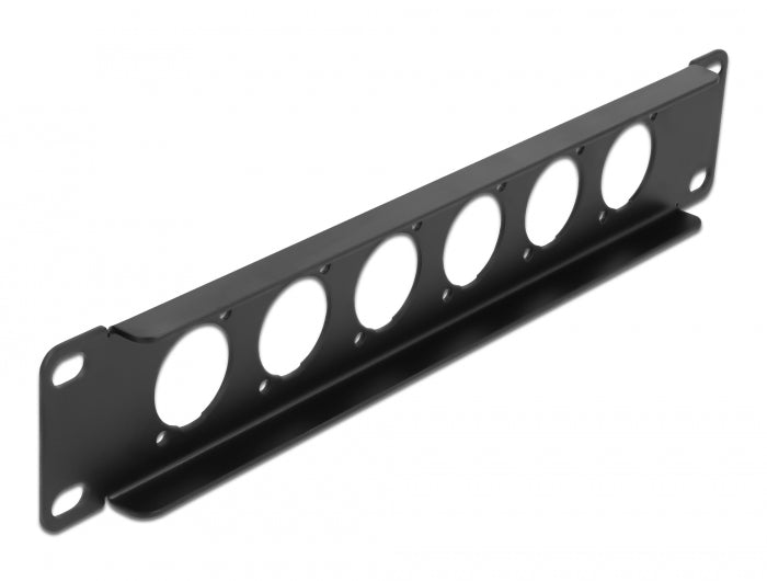 Delock 10″ D-Typ Patchpanel 6 Port schwarz