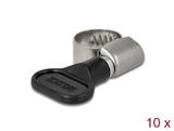 Delock Schlauchschelle mit Flügelmutter 8 - 12 mm 10 Stück schwarz
