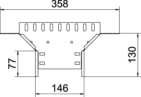 BETTERMANN Anbau-Abzweigstück ST vz RAA 615 FT 60x150mm int.Verb