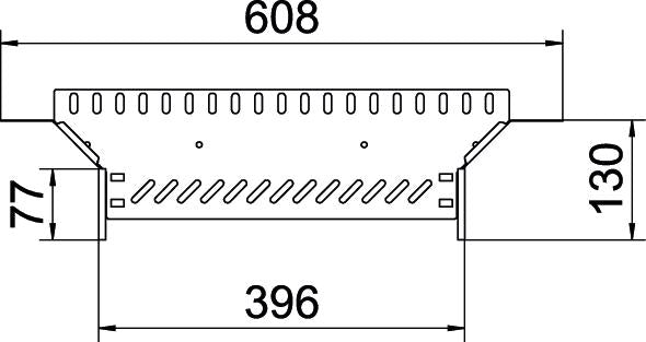 BETTERMANN Anbau-Abzweigstück ST vz RAA 840 FT 85x400mm int.Verb