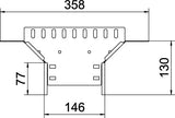 BETTERMANN Anbau-Abzweigstück ST vz RAA 115 FT 110x150mm int.Verb