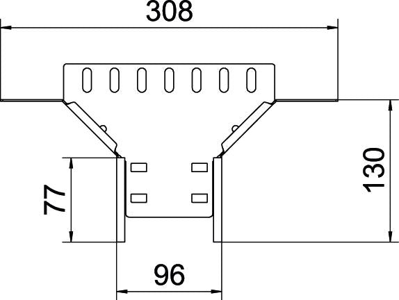 BETTERMANN Anbau-Abzweigstück VA vz RAA 610 A4 60x100mm int.Verb