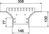 BETTERMANN Anbau-Abzweigstück VA vz RAA 615 A4 60x150mm int.Verb