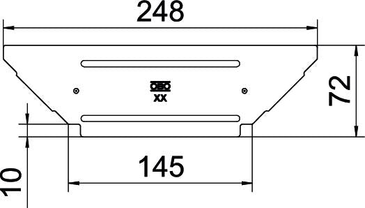 BETTERMANN Deckel T-Stück ST Drehriegel RAAD 150 A2 150mm vz Kabelrinne
