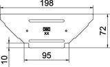 BETTERMANN Deckel T-Stück ST Drehriegel RAAD 100 A4 100mm vz Kabelrinne