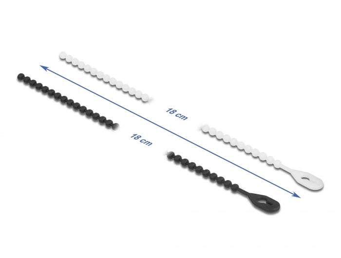 Delock Blitzbinder wiederverwendbar L 180 x B 3,6 mm 100 Stück