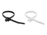 Delock Kabelbinder mit Lamellenfuß L 200 x B 4,8 mm 100 Stück