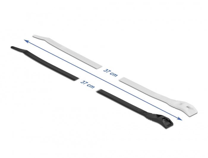Delock Kabelbinder mit flachem Kopf L 370 x B 7,6 mm 100 Stück