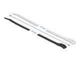 Delock Kabelbinder mit flachem Kopf L 370 x B 7,6 mm 100 Stück