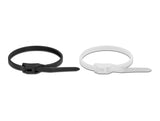 Delock Kabelbinder mit flachem Kopf L 205 x B 4,6 mm 100 Stück