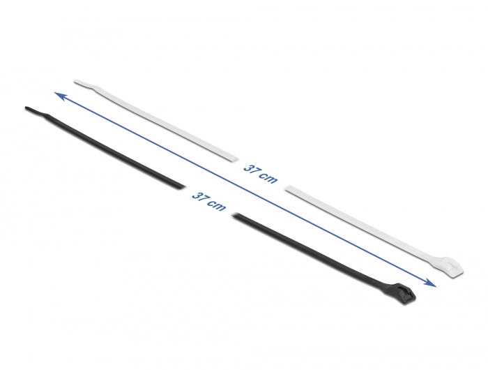 Delock Kabelbinder mit flachem Kopf L 370 x B 3,6 mm 100 Stück