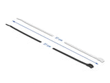 Delock Kabelbinder mit flachem Kopf L 370 x B 3,6 mm 100 Stück