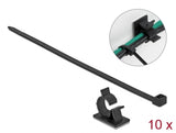 Delock Kabelklemme 41 x 25 mm mit Kabelbinder L 250 x B 7,2 mm schwarz