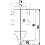 BETTERMANN Deckelverbinder 109mm ST VSSE 100 FS