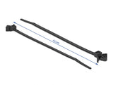 Delock Kabelbinder mit Spreizanker L 140 x B 4 mm schwarz 10 Stück