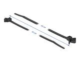 Delock Kabelbinder mit Spreizanker L 160 x B 4 mm schwarz 10 Stück