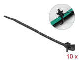 Delock Kabelbinder mit Spreizanker L 160 x B 4 mm schwarz 10 Stück