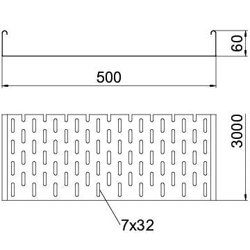 BETTERMANN Kabelrinne ST 60x500x1mm MKS-Serie MKS 650 FT o.Verb Seitenl