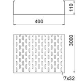 BETTERMANN Kabelrinne ST 110x400x1mm MKS-Serie MKS 140 FS mitgel.Verb