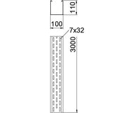 BETTERMANN Kabelrinne ST 110x100x2mm BKRS-Serie BKRS 1110 FS o.Verb Seitenl