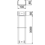 BETTERMANN Kabelrinne ST 60x100x1mm MKSMU 610 FSK SW int.Verb 5800qmm