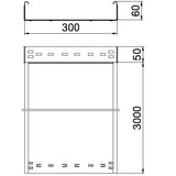 BETTERMANN Kabelrinne ST 60x300x1mm MKSMU 630 FSK SW int.Verb 17800qmm