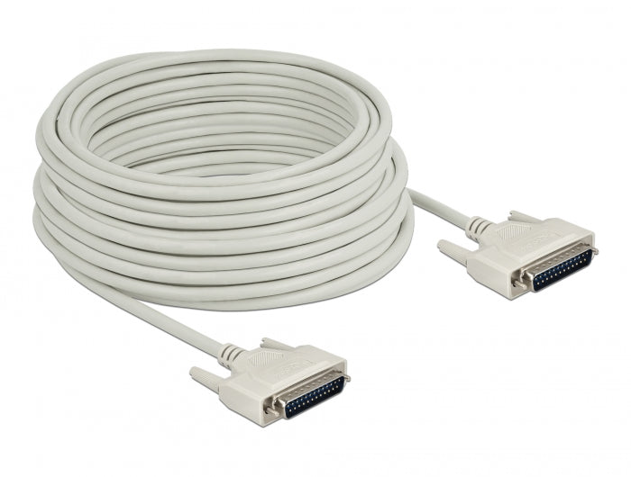 Delock Serielles Kabel D-Sub 25 Stecker zu Stecker 20 m