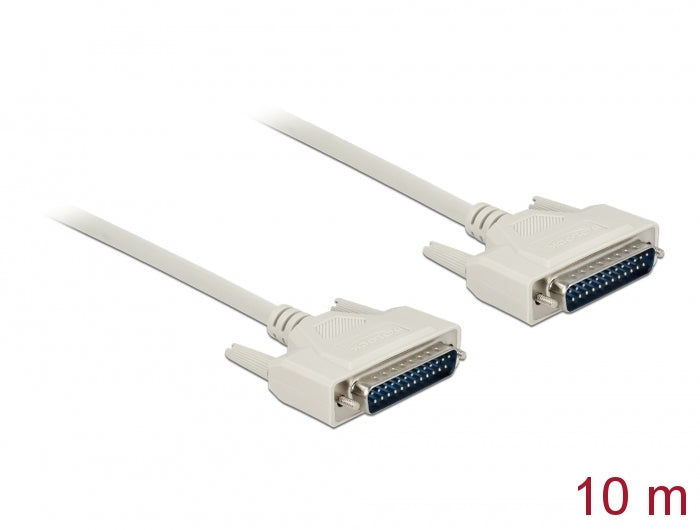 Delock Serielles Kabel D-Sub 25 Stecker zu Stecker 10 m