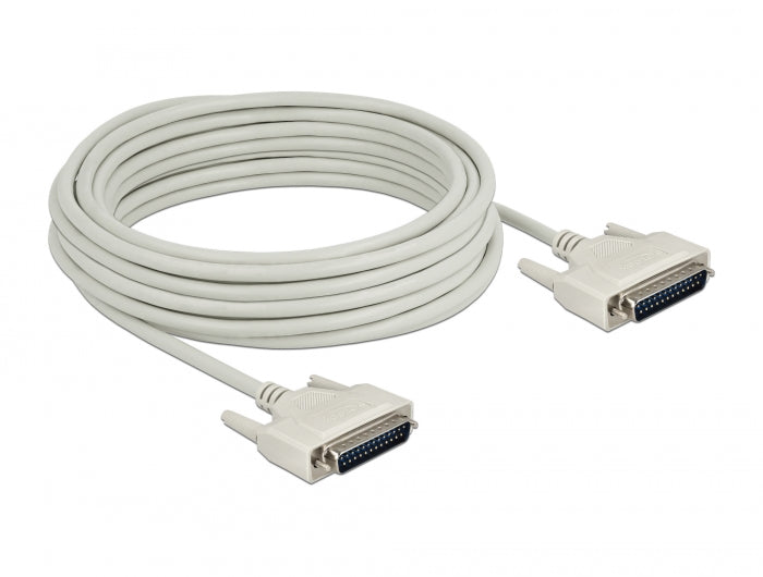 Delock Serielles Kabel D-Sub 25 Stecker zu Stecker 10 m