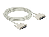 Delock Serielles Kabel D-Sub 25 Stecker zu Stecker 5 m