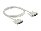 Delock Serielles Kabel D-Sub 25 Stecker zu Stecker 2 m