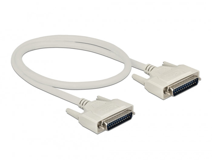 Delock Serielles Kabel D-Sub 25 Stecker zu Stecker 0,5 m