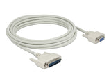 Delock Serielles Kabel D-Sub 25 Stecker zu D-Sub 9 Buchse 5 m