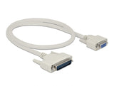 Delock Serielles Kabel D-Sub 25 Stecker zu D-Sub 9 Buchse 0,5 m