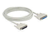 Delock Serielles Kabel D-Sub 25 Stecker zu Buchse 5 m