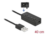 Delock USB Headset und Mikrofon Adapter mit 2 x 3,5 mm Klinkenbuchse für Windows und Mac OS