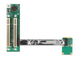 Delock Riser Karte Mini PCI Express > 2 x PCI mit flexiblem Kabel 13 cm links gerichtet