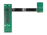 Delock Riser Karte Mini PCI Express > 2 x PCI mit flexiblem Kabel 13 cm links gerichtet