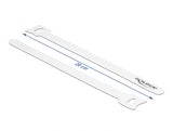 Delock Klett-Kabelbinder L 200 x B 12 mm weiß 10 Stück
