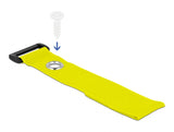 Delock Klett-Kabelbinder mit Schlaufe und Befestigungsöse L 280 x B 38 mm gelb 3 Stück