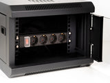 Delock 10″ Steckdosenleiste 4-fach mit Schutzkontakt Schalter 1 HE schwarz