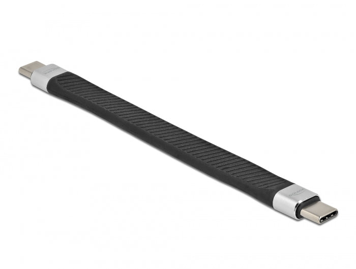 Delock USB 2.0 FPC Flachbandkabel USB Type-C™ zu USB Type-C™ 13 cm PD 5 A E-Marker