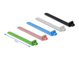 Delock Silikon-Kabelbinder wiederverwendbar 10 Stück farbig sortiert